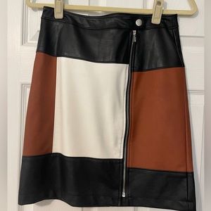 INC Faux Leather Skirt
